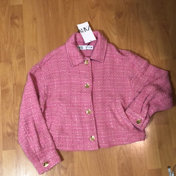 COPY - Metalic knit pink jacket - Picture 7 of 11